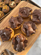 Load image into Gallery viewer, Vegan brownie stuffed chocolate cookie dough cookie