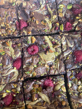 Load image into Gallery viewer, Raspberry and pistachio brownie