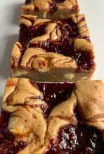 Load image into Gallery viewer, Brown butter raspberry and white chocolate blondie